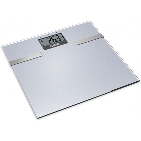Körperskala mit Fett- und Flüssigkeitsmessung und BMI-Rechner