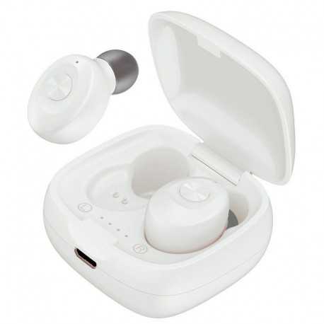 Fones de ouvido sem fio Bluetooth com estojo de carregamento MB-EPi12 TWS branco