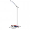 Lampada LED MB-LL105 bianca con caricabatterie wireless