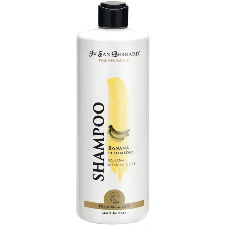 Iv San Bernard szampon bananowy dla psów średniowłosych 1 litr