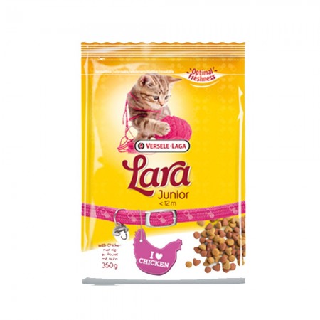 Voedsel voor kittens Lara Junior met kip 350 gr