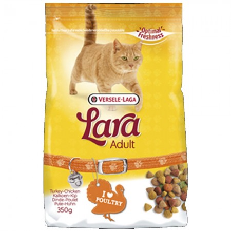 Alimento para gatos Lara com peru 350 grs