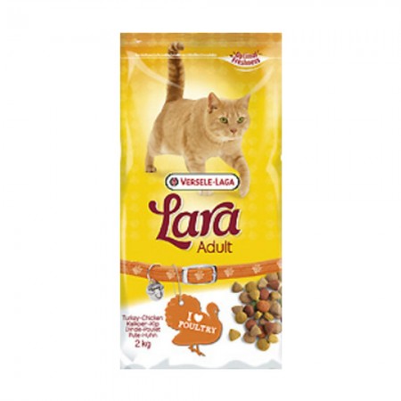 Alimento para gatos Lara com peru 2 kgs