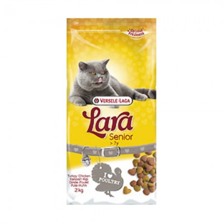 Voedsel voor oudere katten Lara met kalkoen en kip 2 kg