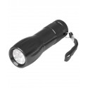 ALU-MINI 9 LED-Taschenlampe - 3 x AAA-Batterien