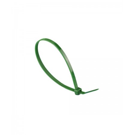 Opaska kablowa nylonowa zielona 2,5 x 100 mm - 100 szt