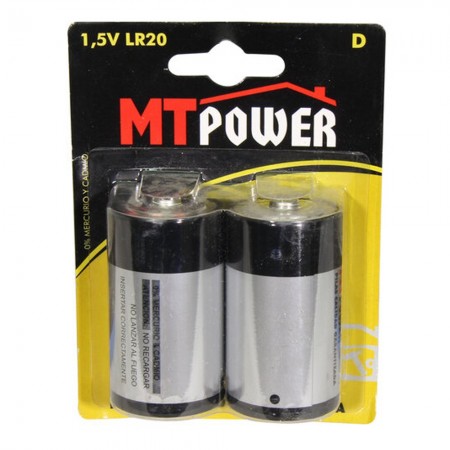 Alkaline batterij Power D (blister 2-eenheden)