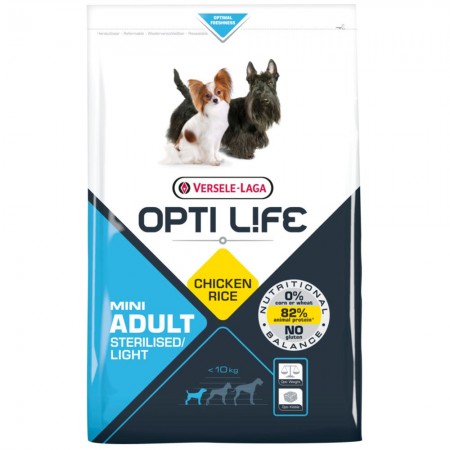 OPTI Life Light Mini Hundefutter mit Huhn und Reis 7,5 kg