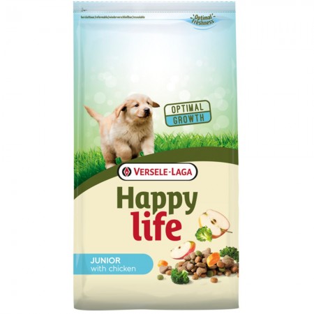 Happy Life Junior Hundefutter für Welpen mit Huhn 10 kg