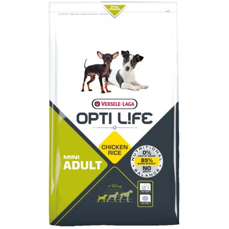 OPTI Life Adult Mini Hundefutter mit Huhn und Reis 7,5 kg