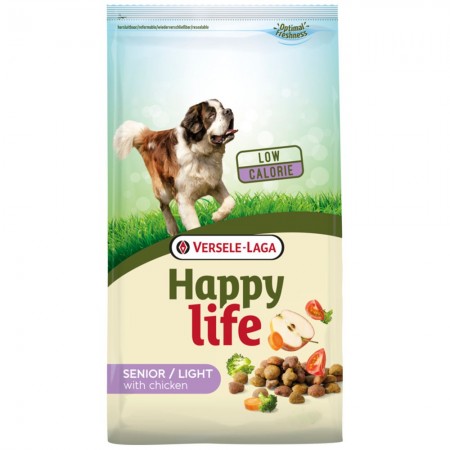 Happy Life Adult Senior Hundefutter mit Huhn 15 kg