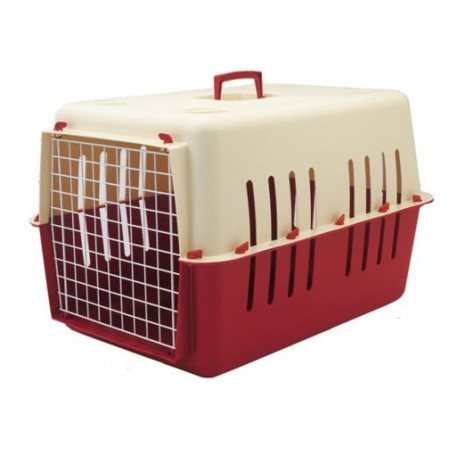 Transportbox für Haustiere, große Transportbox mit Metalltür