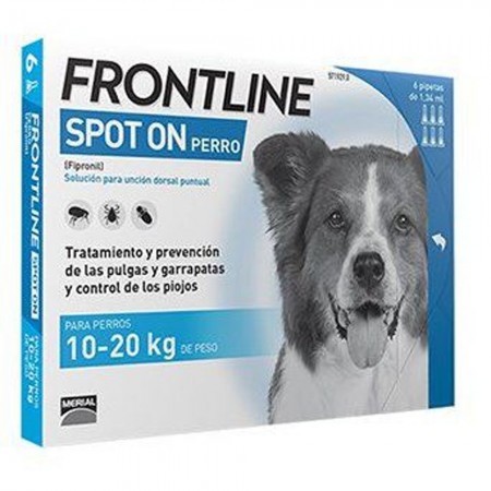 Anti-Floh-Pipetten Frontline Spot On 6 Einheiten. X 1,34 ml. für Hunde von 10-20 kg.