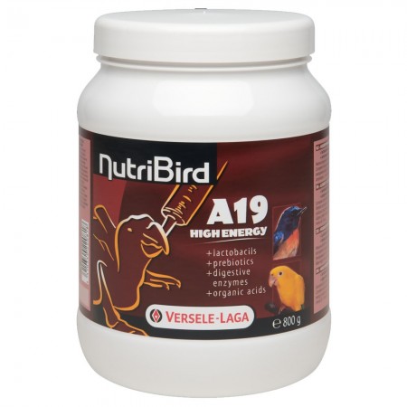 Nutribird A19 Alta energia - Porridge da allevamento per are, cenerini ed eclectus 800 gr