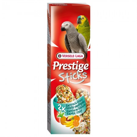 Snack in bar Prestige Sticks per pappagallo con frutta tropicale 140 gr