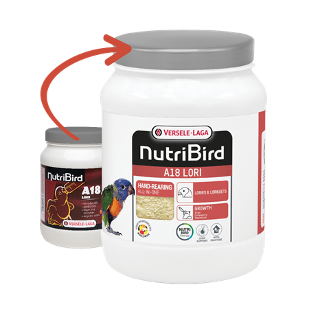 Nutribird A18 - Papilla de cría para loros 800 gr