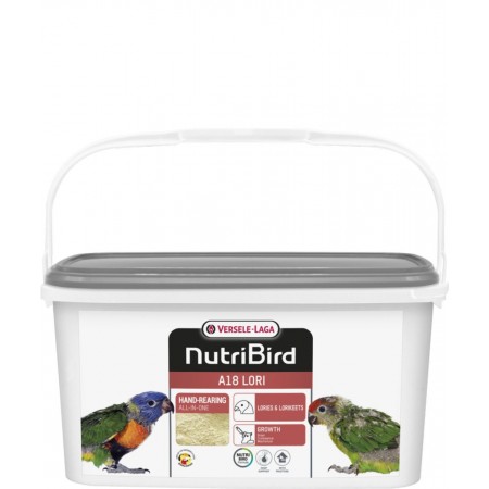 Nutribird A18 - Papilla de cría para loros 3 kg