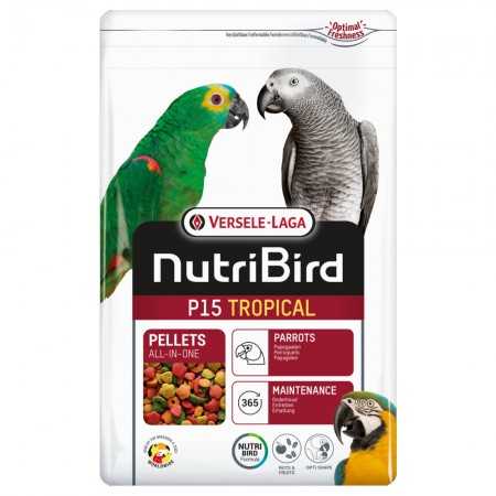 Nutribird P15 Tropical - Erhaltungsfutter für bunte Papageien und Papageien 1 kg
