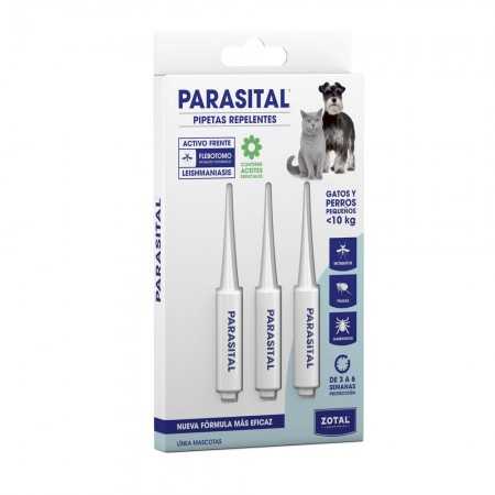 Parasital® Antiparasitäre Pipette für kleine Hunde und Katzen 3 x 1,25 ml