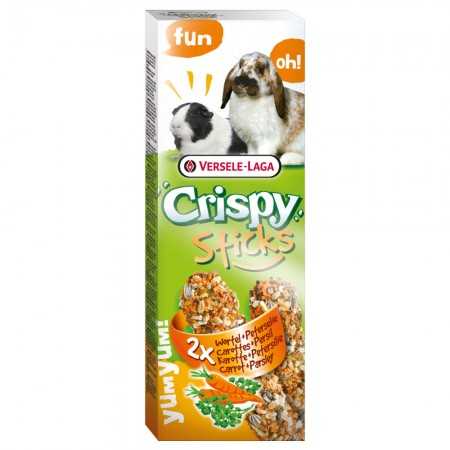 Crispy Sticks für Meerschweinchen und Kaninchen mit Karotte und Petersilie 110 gr
