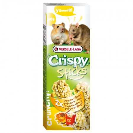Crispy Sticks für Hamster und Ratte mit Honig und Popcorn 100 gr