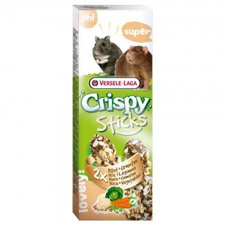 Crispy Sticks für Hamster und Ratte mit Reis und Gemüse 110 gr