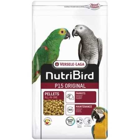 Nutribird P15 Original - Erhaltungsfutter für einfarbige Papageien und Papageien 10 kg