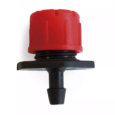 Gotero rojo regulable variflow de 0 a 70 litros/hora.