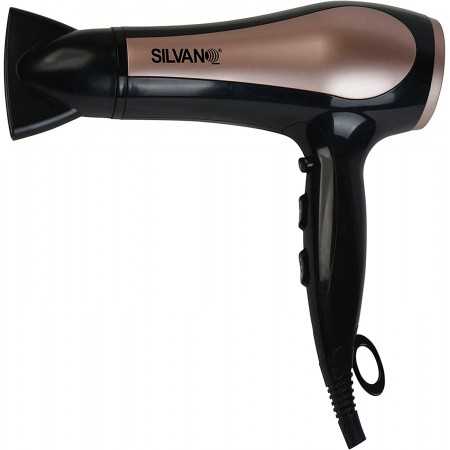 Secador de pelo profesional con difusor, potencia 2200 W, 3 niveles de temperatura y 2 velocidades