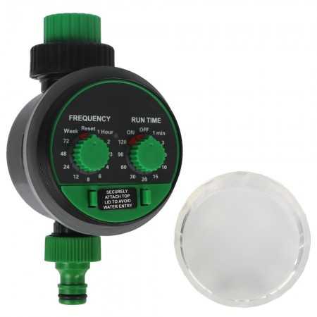 Controller per rubinetti da giardino con timer elettronico per l'irrigazione, tempo di irrigazione da 1 a 120 minuti.