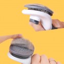 Cepillo para mascotas de pelo largo y corto con sistema de clic para atrapar pelos
