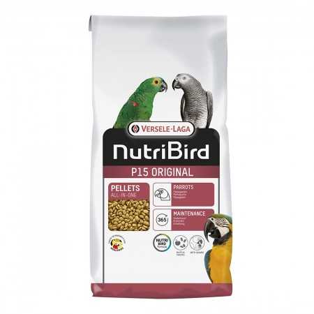 Nutribird P15 Original - Erhaltungsfutter für einfarbige Papageien und Papageien 1 kg