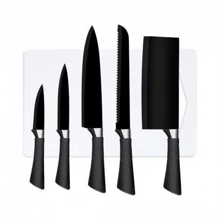 Conjunto de facas de cozinha profissional de aço inoxidável - 6 peças
