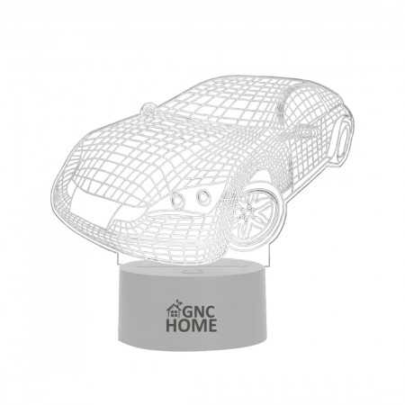 3D auto-nachtlampje. Kinderlampje