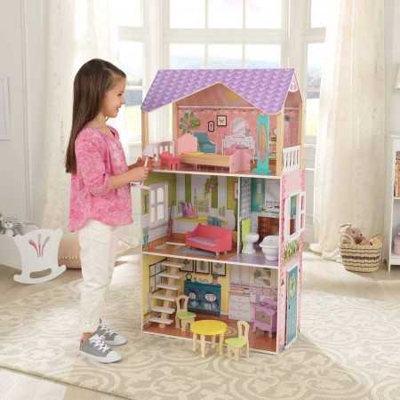 Casa de muñecas Poppy KidKraft, casa de juguete en madera.