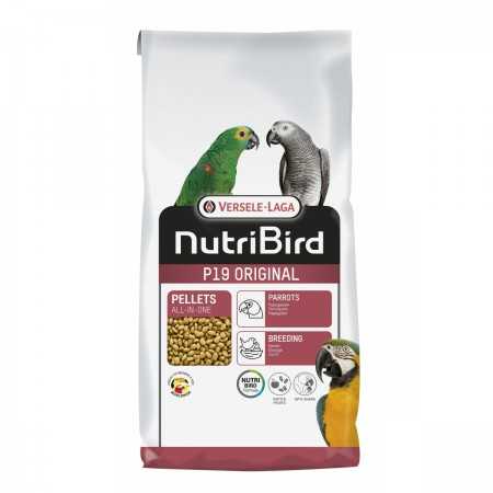 Nutribird P19 Original - Mangime per pappagalli da riproduzione e pappagalli monocolore 10 kg