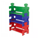 Estantería de almacenaje de madera puzle en colores primarios de KidKraft.