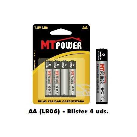 Alkaline batterijvoeding AA (blister 4 stuks)