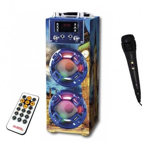 Alto-falante Hifi Bluetooth Karaokê Go Rock 2R'SOUND-II GR-WSK125L
